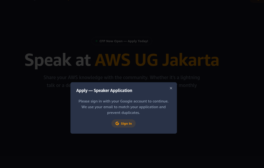 Google Sign-In prompt with Developer Bypass